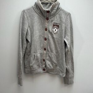 Lehigh University League Button Up Sweatshirt, Size XL